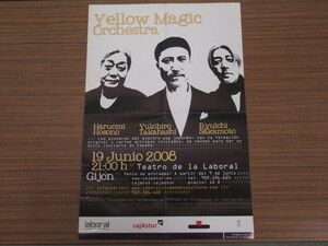 *[Y.M.O] 2008.6.19 Spain *hi ho n.. leaflet * yellow * Magic *o-ke -stroke la