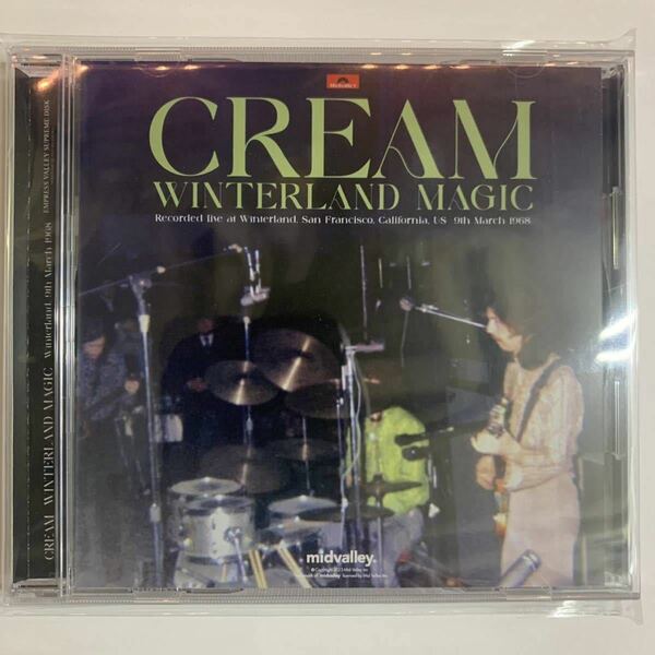 CREAM / WINTERLAND MAGIC CD 完全初登場ライヴ！1968年3月9日ウィンターランド！Mid Valley Records
