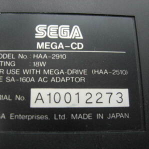 SEGA MEGA DRIVE MEGA-CD HAA-2910 セガ メガドライブ 16-BIT HAA-2510 本体 ゲーム機 レトロ 現状品の画像10