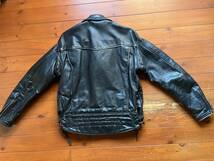 Langlits　Leathers Columbia ラングリッツレザース　コロンビア　Wライダースジャケット　８０ｓ_画像2