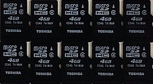 F0317 TOSHIBA microSDHCカード 4GB【10枚】 送料無料・匿名配送・追跡番号あり