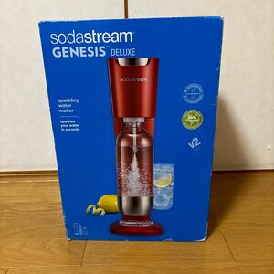 ソーダストリームsoda streamGENESIS V２　　　　　レッド炭酸水メーカー新品・未使用です。　　　　　　