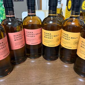 ★ニッカウヰスキー カフェモルト&カフェグレーン★ 6本セット*カフェグレーン箱3、モルト箱1