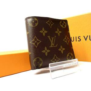 1円【良品】LOUIS VUITTON ルイヴィトン M62288モノグラム ポルトフォイユ マルコ 二つ折り 財布 ウォレット メンズ レディース