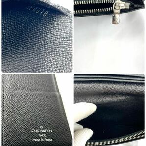 1円【美品】LOUIS VUITTON ルイヴィトン ダミエ グラフィット ポルトフォイユ ブラザ 長財布 二つ折りエクリプスN62665 メンズ ブラック 黒の画像10