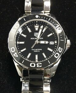 1 jpy ~TAG HEUER/ tag * Heuer Aquaracer WAY131A/ quartz wristwatch ultimate beautiful -D2210