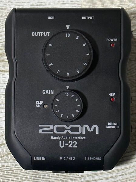 Zoom U-22 オーディオインターフェイス 本体