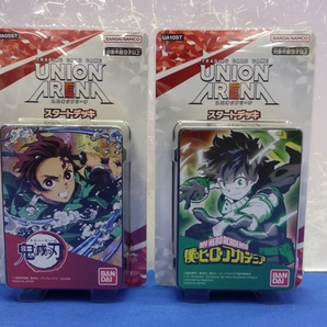 I14 UNION ARENA ブースターパック 銀魂・僕のヒーローアカデミア・僕とロボコ 各1BOX / スタートデッキ 4種 計7点セットの画像5