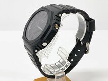 【送料無料】 美品 CASIO G-SHOCK GA-2100 オクタゴン カーボンコアガード クオーツ 耐衝撃構造 無機ガラス ブラック GA-2100-1A1JF 動作OK_画像3