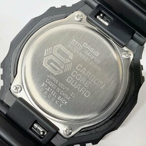 【送料無料】 美品 CASIO G-SHOCK GA-2100 オクタゴン カーボンコアガード クオーツ 耐衝撃構造 無機ガラス ブラック GA-2100-1A1JF 動作OKの画像8