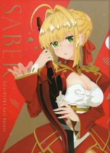 4-4C『Fate/EXTRA Last Encore』セイバー　クリアファイル