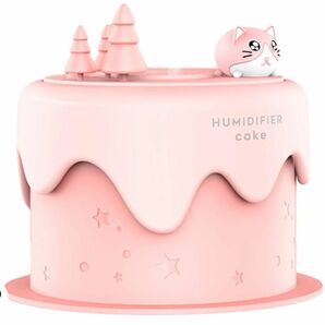 加湿器 ピンク 300ml ケーキ形 ハムスター