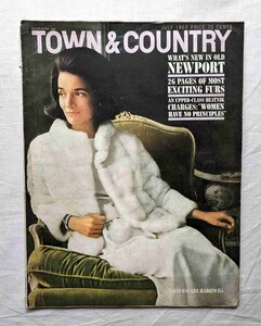 1963年 Town & Country magazine リー・ラジヴィル Princess Lee Radziwill/ファー レディース・ファッション