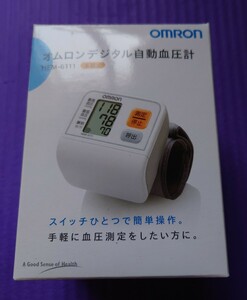 血圧計 オムロン（OMRON） デジタル自動血圧計 手首式 血圧測定器 血圧計 HEM-6111■未使用品