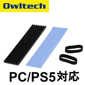 [最安] Owltech Extreme Cool M2 M.2 ヒートシンク アルミ製 ブラック PC PS5対応
