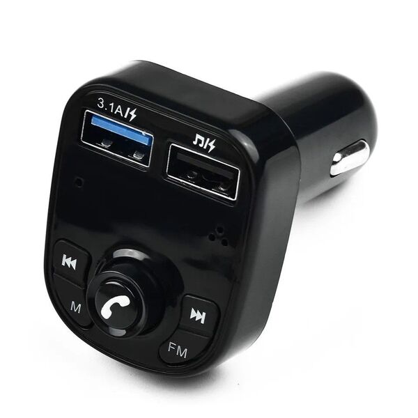 Bluetooth FM トランスミッター シガーソケット USB 充電器 ハンズフリー通話対応