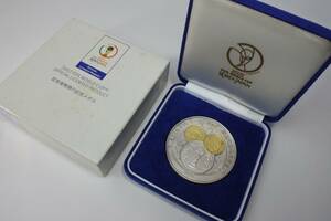 2002 FIFAワールドカップ記念貨幣発行記念純銀メダル 130ｇ 極珍品