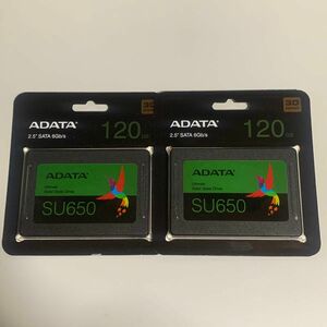 未開封 ADATA 120GB 2.5インチ SSD 2枚 ASU650SS-120GT-R