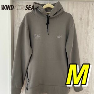 【超美品】 WINDANDSEA ウィンダンシー テックフリース パーカー M フーディー