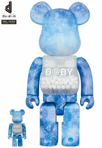 完売品 新品未開封 MY FIRST BE@RBRICK B@BY CRYSTAL OF SNOW Ver. 100％ & 400％　MEDICOM TOY ベアブリック