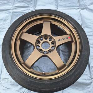 RAYS NISMO LM GT4ブロンズ 17×8.5ＪＪ ＰＣＤ1143.5 5穴 4本タイヤ付きの画像2