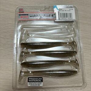 ノイケ　wobble shad 4インチ　4個　バス釣り　ワーム　釣具　釣り　スイムベイト