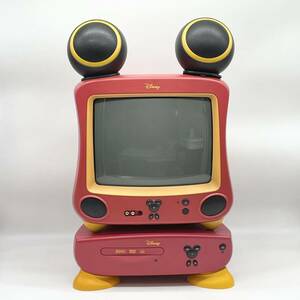 動作確認済み◎希少品 Disney ディズニー DTV-1400J-C ブラウン管テレビ カラーテレビ DVD/CDプレーヤー 2004年製 セット