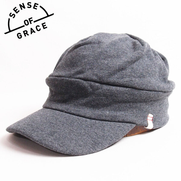 新品 SENSE OF GRACE ポインケアキャップ チャコール フリーサイズ