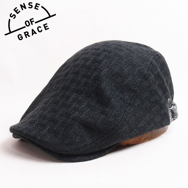 新品 SENSE OF GRACE ジャガードハンチング ブラック フリー