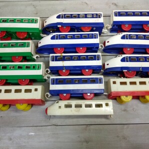 475■トミー TOMY プラレール 0系 新幹線 1976年 / 東北新幹線200系 初期型 旧動力 前スイッチ レトロ 当時物ジャンク現状品の画像4