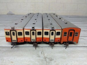 510# HO gauge National Railways ki is 10 series . moving car ki is 10ki is 17ki is 18 total 4 both long-term storage operation not yet verification loss equipped Junk present condition goods 