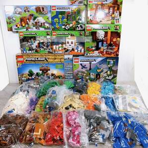 ジャンク LEGO レゴ Minecraft マインクラフト マイクラ 箱あり 取説あり ブロック 玩具 おもちゃ レゴブロック 大量まとめの画像1