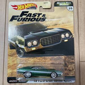 ★ホットウィール★ 72 Ford Gran Torino Sport fast and furious フォード グラン・トリノ スポーツ ワイルドスピード ワイスピ ミニカー