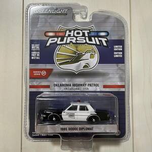 ★グリーンライト★ 1985 Dodge Diplomat Hot Pursuit Police Greenlight ダッジ ディプロマット アメ車 ホットパシュート ホットウィール