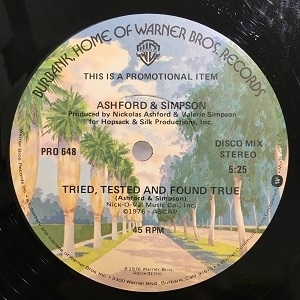 【コピス吉祥寺】ASHFORD AND SIMPSON/TRIED, TESTED AND FOUND TRUE(PRO648)