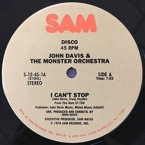 【コピス吉祥寺】JOHN DAVIS & THE MONSTER ORCHESTRA/I CAN'T STOP(S12451)