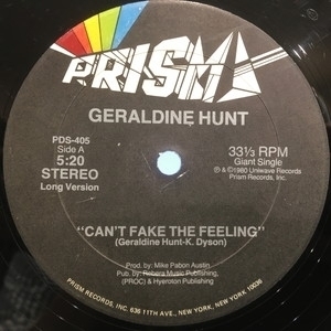 【コピス吉祥寺】GERALDINE HUNT/CAN'T FAKE THE FEELING(PDS405)