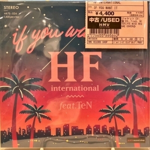 【新宿ALTA】HF INTERNATIONAL/IF YOU WANT IT(HR7S024)