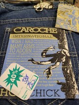 【デッドストック】CAROCHE フレアデニムパンツ W32 スペイン製 レア ヴィンテージ_画像8
