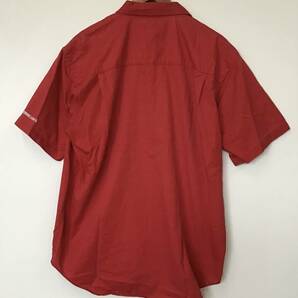 《 H 652》DESTINATIONS Snop-on 半袖シャツ ワークシャツ Lサイズ 赤 トップス 1円スタート アメリカ古着 古着卸の画像2
