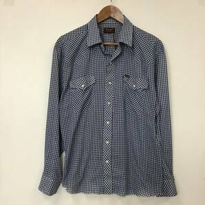 《 H509》Wrangler ラングラー 長袖シャツ ウエスタンシャツ チェック made in USA XL トップス 1円スタート アメリカ古着 古着卸の画像1