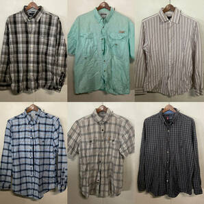 【T483】★超目玉商品★ アメリカ古着卸オススメALL BRAND SHIRT 大量40kgベール POLO Carhartt GUESS TOMMY Columbia CalvinKlein仕入れの画像8