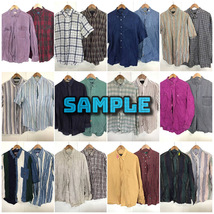 【T498】★目玉商品★ アメリカ古着卸オススメALL MEN'S SHIRT大量100kg2ベールセット商品 S/S L/S ブランド多め アメカジ ワーク 仕入れ_画像2