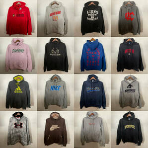 【T403】★ブランド多め★ アメリカ古着オススメHOODIE大量50kgベール目玉商品 NIKE adidas Champion UNDERARMOURI 仕入れ大特価の画像7