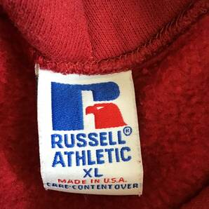 《 H 533》RUSSELL ATHLETIC ラッセルアスレチック パーカー プルオーバー made in USA 無地 XL トップス 1スタ アメリカ古着 古着卸の画像3