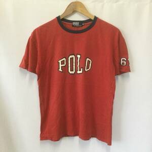 【N265】Polo Ralph Lauren ポロ ラルフローレン ショートスリーブ Tシャツ Mサイズ 半袖 リンガーネック アメカジ 古着 古着卸