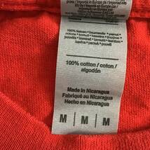 《 H 645》GILDAN 半袖Tシャツ プリントTシャツ ユニセックス Mサイズ 赤 キャラクター トップス 1円スタート アメリカ古着 古着卸_画像5