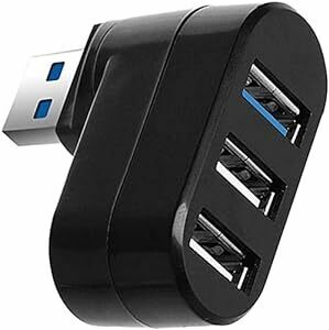 YFFSFDC ミニUSBハブ 3ポート USB3.0＋USB2.0コンボハブ バスパワー 回転可能usbハブ USBポート拡