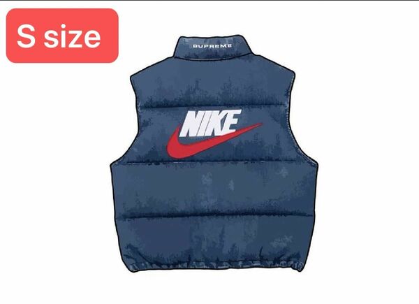Supreme x Nike Denim Puffer Vest "Indigo"