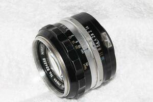 ニコン Nikon ニッコール NIKKOR-S Auto 50mm F1.4 非Ai 山爪